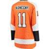 Travis Konecny Philadelphia Flyers Fashion7 Women's Home Breakaway Jersey - Orange - Detail View