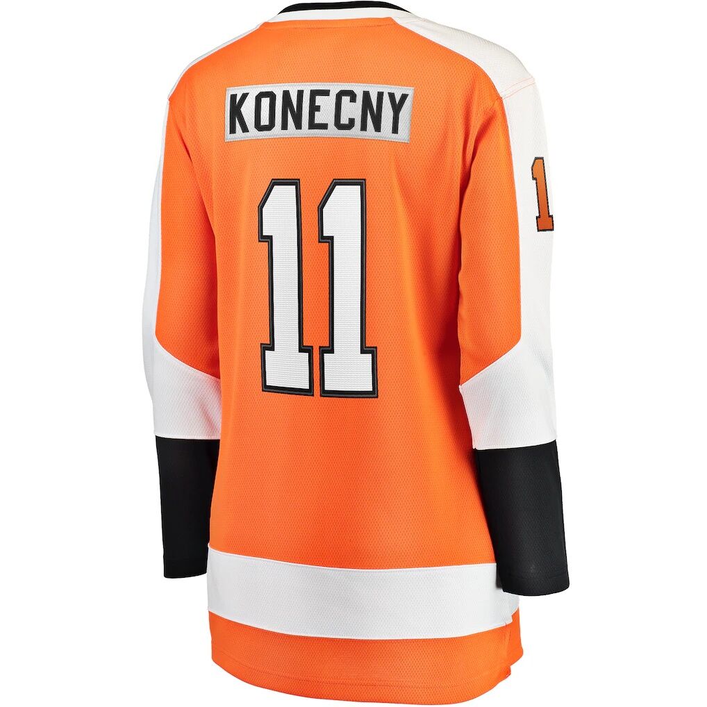 Travis Konecny Philadelphia Flyers Fashion7 Women's Home Breakaway Jersey