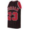 Michael Jordan Chicago Bulls Mitchell & Ness 1996/97 Hardwood Classics Authentic Jersey - Black - Side View