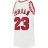 Michael Jordan Chicago Bulls Mitchell & Ness 1995 Hardwood Classics Authentic Jersey - White - Detail View