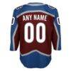 Colorado Avalanche Youth Home Premier Custom Jersey - - Detail View