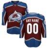 Colorado Avalanche Youth Home Premier Custom Jersey - - Front View