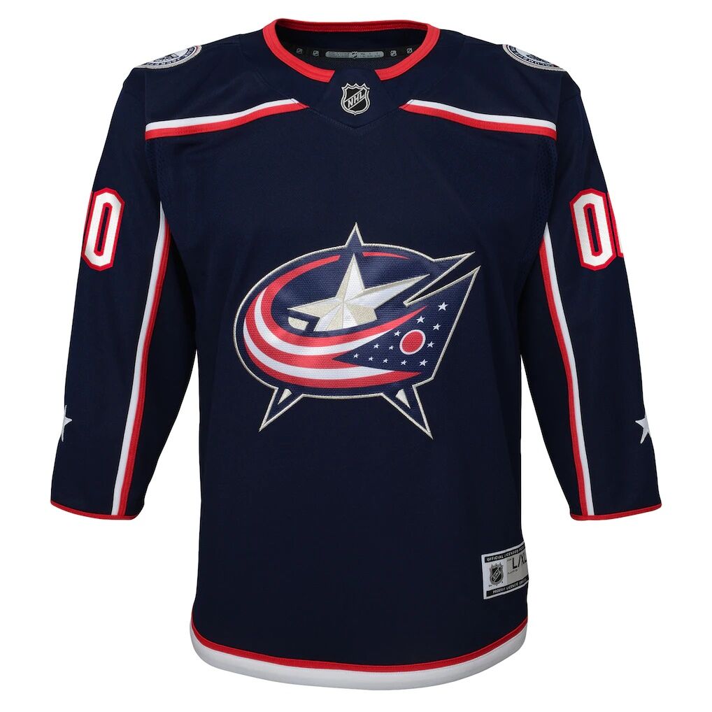 Columbus Blue Jackets Youth Home Premier Custom Jersey