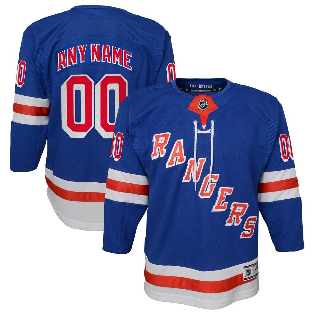 New York Rangers Youth Home Premier Custom Jersey
