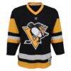 Pittsburgh Penguins Youth Home Premier Custom Jersey - Black - Side View