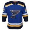 St. Louis Blues Youth Home Premier Custom Jersey - Blue - Side View