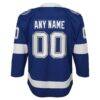 Tampa Bay Lightning Youth Home Custom Premier Jersey - Blue - Detail View