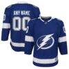 Tampa Bay Lightning Youth Home Custom Premier Jersey - Blue - Front View