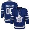 Toronto Maple Leafs Youth Home Premier Custom Jersey - Blue - Front View