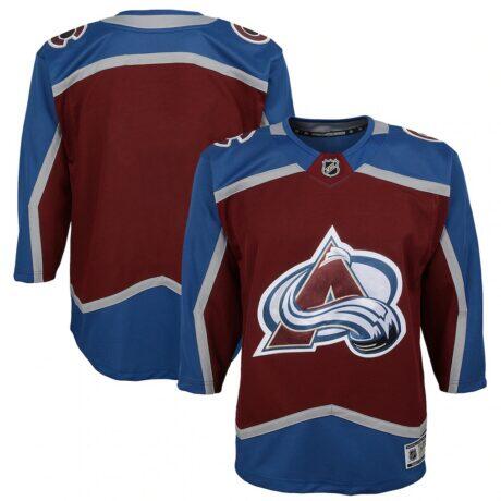 Colorado Avalanche Youth Home Premier Jersey - - Front View
