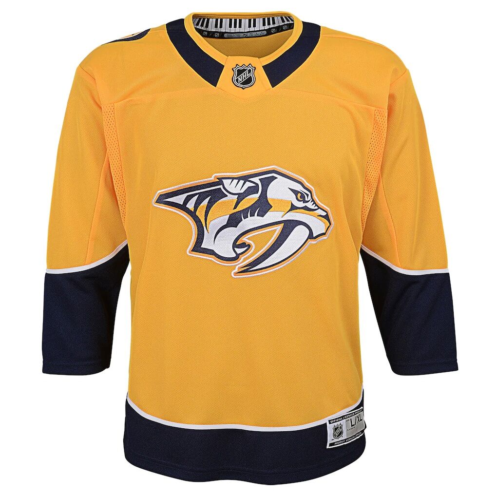 Nashville Predators Youth Home Premier Blank Jersey