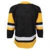 Pittsburgh Penguins Youth Home Premier Blank Jersey - Black - Detail View
