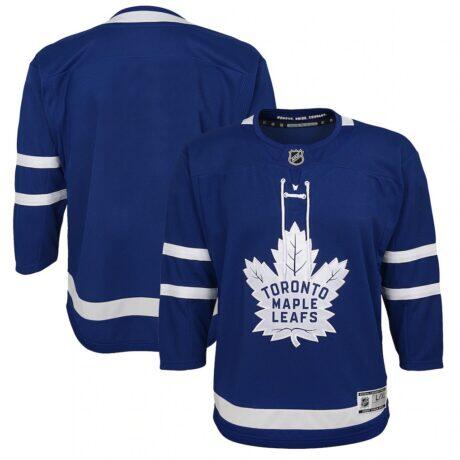 Toronto Maple Leafs Youth Home Premier Jersey - Blue - Front View