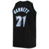 Kevin Garnett Minnesota Timberwolves Mitchell & Ness 1997/98 Big & Tall Hardwood Classics Swingman Jersey - Black - Detail View