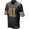 Alvin Kamara New Orleans Saints Nike Alternate Game Jersey - Black - Side View