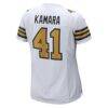 Alvin Kamara New Orleans Saints Nike Women's Alternate Game Player Jersey - White - Alt2