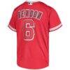 Anthony Rendon Los Angeles Angels Nike Youth Alternate Replica Player Jersey - Red - Detail View
