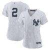 Derek Jeter New York Yankees Nike Women's Home Replica Player Jersey - - Front View