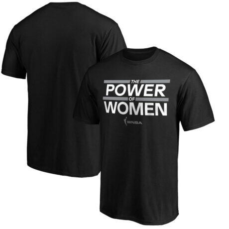 WNBA Power of Women T-Shirt - Black - Front View