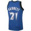 Kevin Garnett Minnesota Timberwolves Mitchell & Ness 2003/04 Hardwood Classics Swingman Jersey - Blue - Detail View