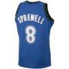 Latrell Sprewell Minnesota Timberwolves Mitchell & Ness 2003/04 Hardwood Classics Swingman Jersey - Blue - Detail View