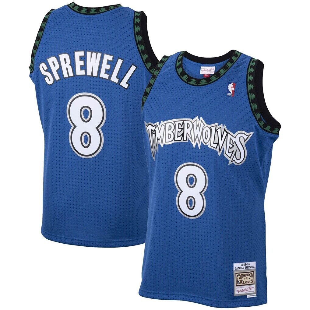 Latrell Sprewell Minnesota Timberwolves Mitchell & Ness 2003/04 Hardwood Classics Swingman Jersey