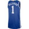 Zion Williamson Duke Blue Devils Nike Alumni Player Limited Basketball Jersey - - Detail View