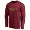 Atlanta United FC Shielded Logo Long Sleeve T-Shirt - Red - Side View