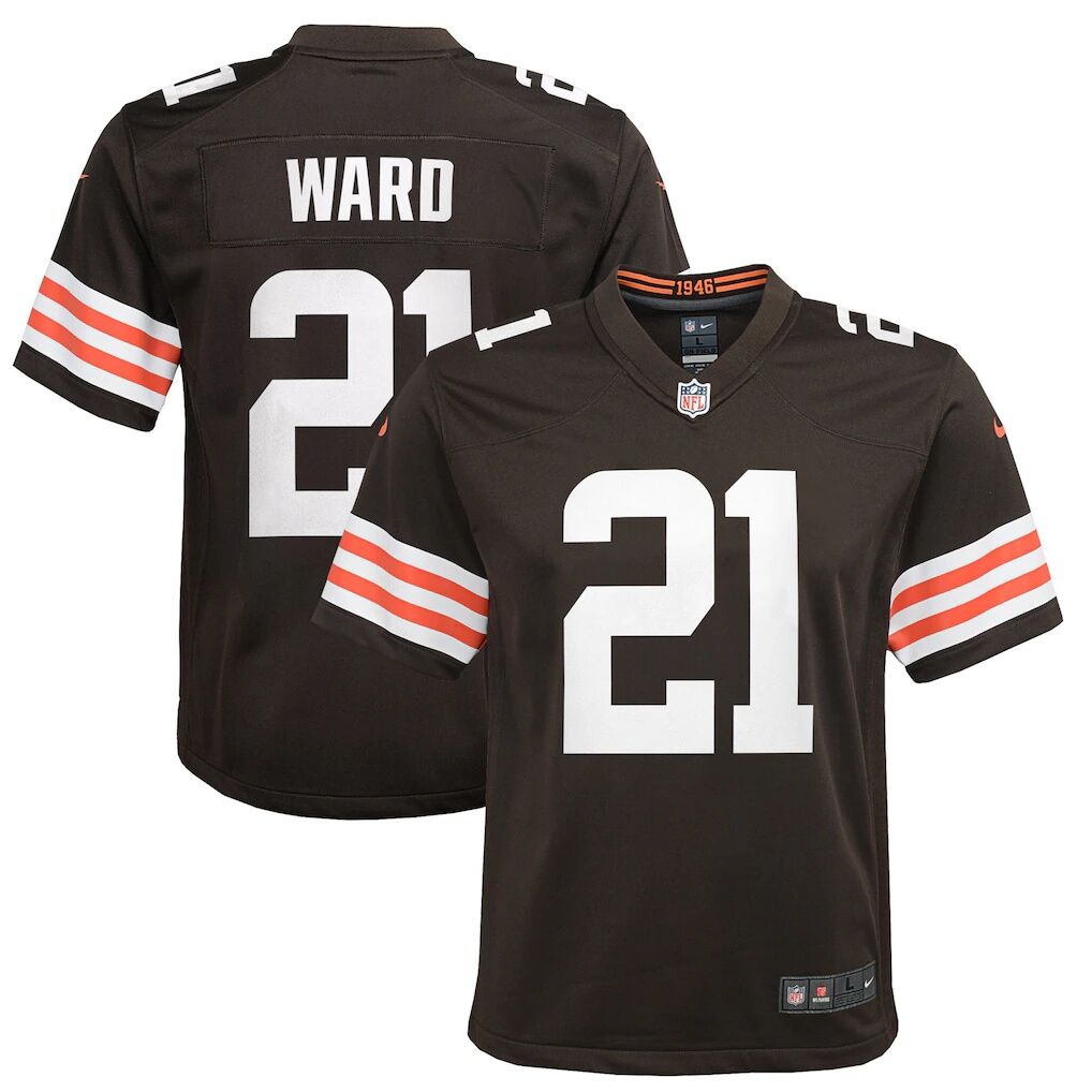 Denzel Ward Cleveland Browns Nike Youth Game Jersey