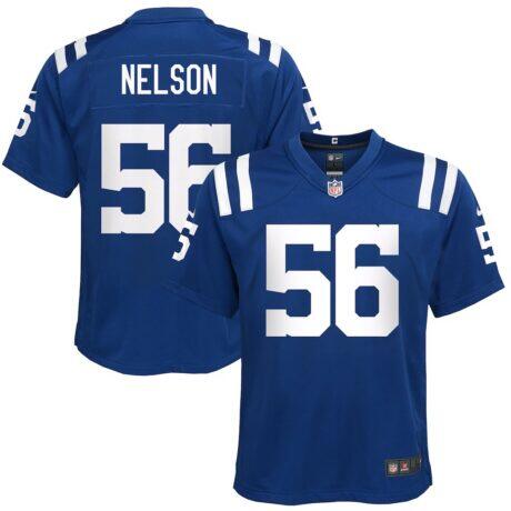 Quenton Nelson Indianapolis Colts Nike Youth Game Jersey - - Front View