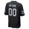 Las Vegas Raiders Nike Custom Game Jersey - Black - Detail View