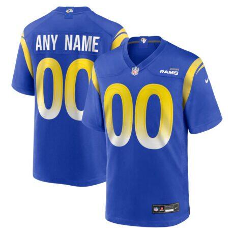 Los Angeles Rams Nike Custom Game Jersey - - Front View