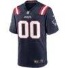 Nike New England Patriots Custom Game Jersey - Navy - Detail View
