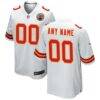 Kansas City Chiefs Nike Custom Game Jersey - White - Front View