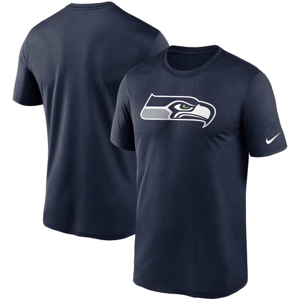 Seattle Seahawks Nike Logo Essential Legend Performance T-Shirt - College Navy