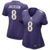 Lamar Jackson Baltimore Ravens Nike Women's Game Jersey - Purple - Front View