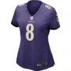 Lamar Jackson Baltimore Ravens Nike Women's Game Jersey - Purple - Side View