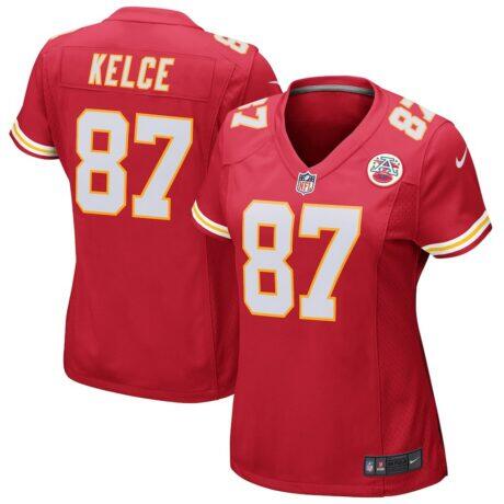 Travis Kelce Kansas City Chiefs Nike Women's Game Jersey - Red - Front View
