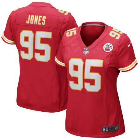 Chris Jones Kansas City Chiefs Nike Women's Game Jersey - Red - Front View