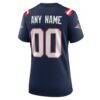 New England Patriots Nike Women's Custom Game Jersey - Navy - Detail View