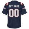 New England Patriots Nike Youth Custom Game Jersey - Navy - Detail View