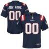 New England Patriots Nike Youth Custom Game Jersey - Navy - Front View