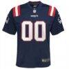 New England Patriots Nike Youth Custom Game Jersey - Navy - Side View