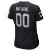 Las Vegas Raiders Nike Women's Custom Game Jersey - Black - Detail View