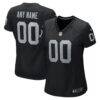 Las Vegas Raiders Nike Women's Custom Game Jersey - Black - Front View