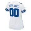 Dallas Cowboys Nike Women's Custom Game Jersey - White - Detail View