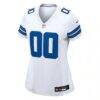 Dallas Cowboys Nike Women's Custom Game Jersey - White - Side View