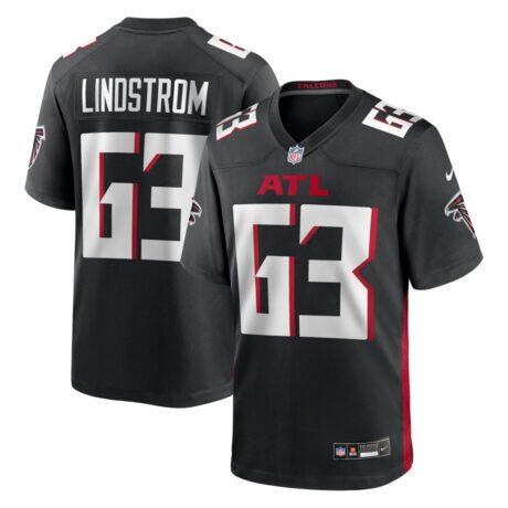 Chris Lindstrom Atlanta Falcons Nike Game Jersey - Black - Front View