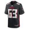 Chris Lindstrom Atlanta Falcons Nike Game Jersey - Black - Side View