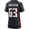 Chris Lindstrom Atlanta Falcons Nike Women's Game Jersey - Black - Detail View